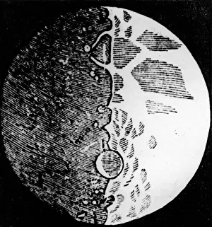 Moon Prints: Galileo Moon Drawing