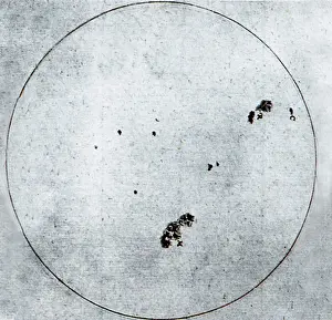 Spot Prints: Galileo Sunspot Illustration