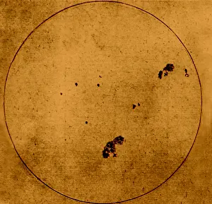 Spot Prints: Galileo Sunspot Illustration