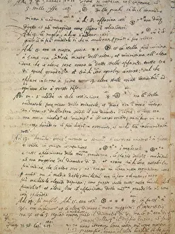 Text Prints: Galileo's Notes on Jupiter