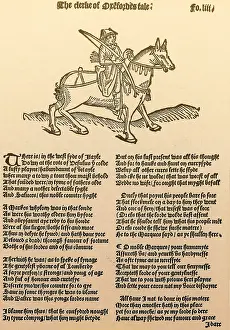 14th Prints: Geoffrey Chaucer, Canterbury Tales