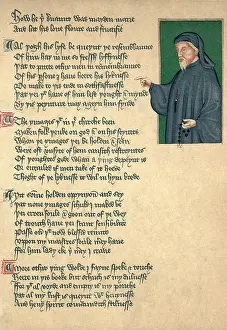 14th Prints: Geoffrey Chaucer, English Poet