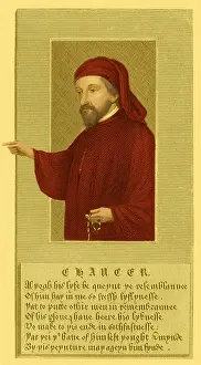 14th Prints: Geoffrey Chaucer, Father of English Literature