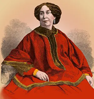 Essayist Prints: George Sand, French Author and Feminist