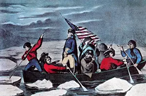 World Leaders Prints: George Washington Crossing the Delaware, 1776