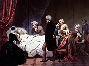 Patriot Prints: George Washington On His Death Bed, 1799