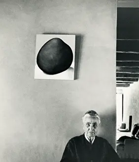 Famous People Prints: Georgia O'Keeffe at Home, 1971