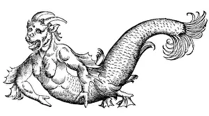 Beast Prints: Gessner, Sea-Devil, Legendary Creature