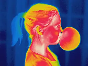 Bubble Prints: Girl Blowing a Bubble