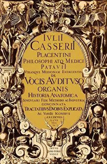 Title Prints: Giulio Casserio's Anatomy, Title Page, 1601