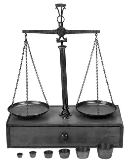 Device Prints: Gold Dust Balance Scale, 19th Century
