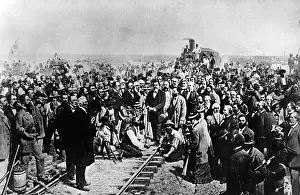 Track Prints: Golden Spike Ceremony, 1869