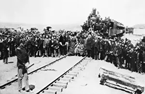 Track Prints: Golden Spike Ceremony, 1869