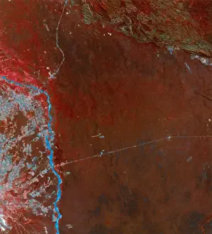 Satellite Prints: Gran Chaco, South America, Satellite Image