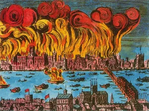 Destroyed Prints: Great Fire of London, 1666
