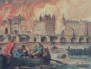 Destroyed Prints: Great Fire of London, 1666