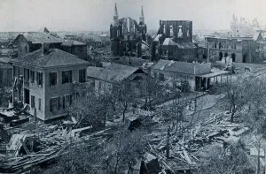 Aftermath Prints: Great Galveston Hurricane, Aftermath, 1900