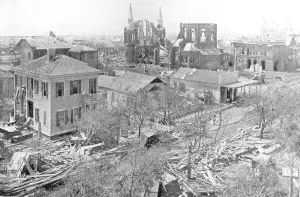 Meteorology Prints: Great Galveston Hurricane, Aftermath, 1900