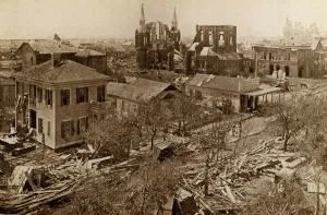 Meteorology Prints: Great Galveston Hurricane, Aftermath, 1900