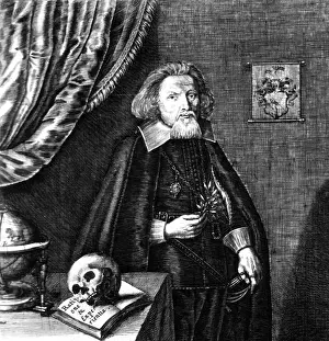 1636 Prints: Gregor Horstius, German Physician and Anatomist