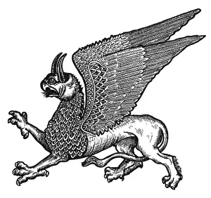 Folklore Prints: Griffin, Legendary Creature