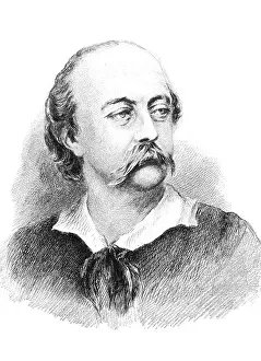 Novelist Prints: Gustave Flaubert, French Author