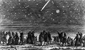 Astronomy Prints: Halley's Comet, 1682