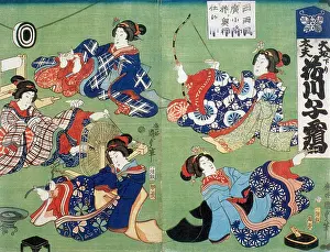 Entertainer Prints: Hanakawa, Japanese Armless Wonder