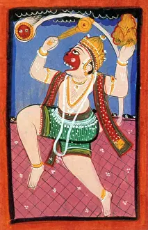 World Cultures Prints: Hanuman, Hindu Monkey God