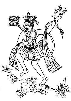 Hinduism Prints: Hanuman, Hindu Monkey God