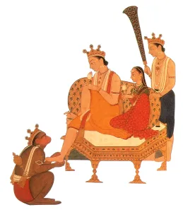 More Science & Medical Prints: Hanuman Worshipping Rama