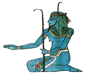 Religious Prints: Hapi, Egyptian Fertility God