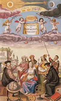 Atlas Prints: Harmonia Macrocosmica, Frontispiece, 1660