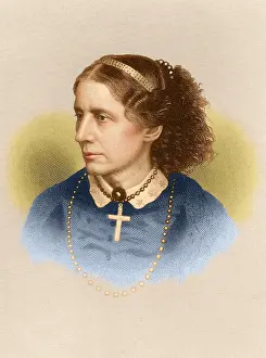 Novelist Prints: Harriet Beecher Stowe, American Author