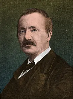 Ancient Prints: Heinrich Schliemann, German Archeologist