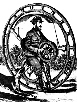 Sport Prints: Hemmings Unicycle, Hand-Powered Monowheel, 1869