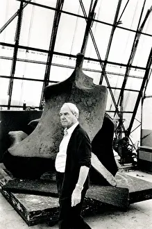 Sculptor Prints: Henry Moore with His Sculpture, 1970