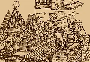 16th Prints: Herbalist Workshop, 16th Century