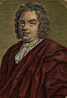 1668 Prints: Herman Boerhaave, Dutch Chemist and Physician