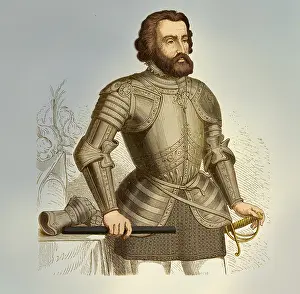 Aztec Prints: Hernan Cortes, Spanish Conquistador