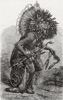 Culture Prints: Hidatsa Warrior Dancing