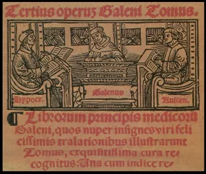 11th Prints: Hippocrates, Galen, Avicenna, Ancient Physicians