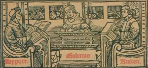 11th Prints: Hippocrates, Galen, Avicenna, Ancient Physicians