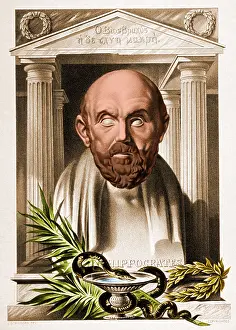 Hippocratic Prints: Hippocrates, Greek Physician
