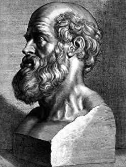 Grecian Prints: Hippocrates, Greek Physician, Father of Modern Medicine