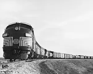 Transportation Prints: Historic Freight Train