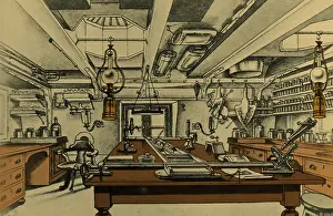 Transport Prints: HMS Challenger Science Lab