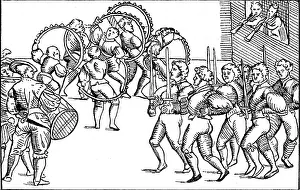 Training Prints: Hoop Ovningar, Hoop Exercises, 16th Century