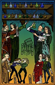 Flask Prints: Hortus Sanitatis, Uroscopy
