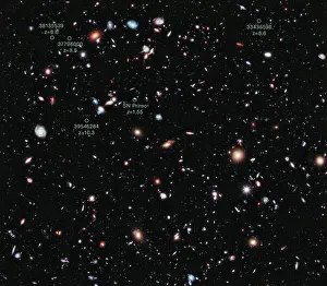 Astronomy Prints: Hubble eXtreme Deep Field (XDF)